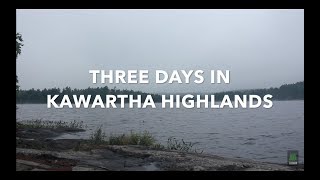 3 DAY CANOE PORTAGE AND FISHING TRIP THROUGH KAWARTHA HIGHLANDS [upl. by Anaugal]