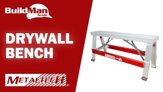 METALTECH BUILDMAN GRADE  Drywall Bench [upl. by Ainoloppa8]