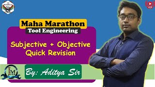 Maha MarathonTool EngineeringSubjective Revision4th SemMEMECADCAMSBTEBy Aditya Sir [upl. by Tabshey628]