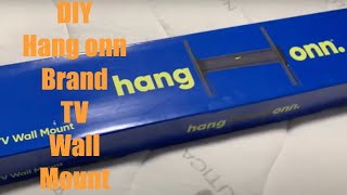 DIY HANG ONN BRAND TELEVISION WALL MOUNT TUTORIAL DEMONSTRATION HANGONN TV WALL MOUNT [upl. by Grani911]