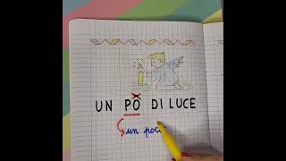 UN PO si scrive con lapostrofo maestra scuolaprimaria quaderni grammatica ortografia [upl. by Eimmelc]