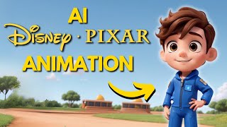 How to Make AI Generated Disney Pixar Animations FOR FREE [upl. by Fiedling]