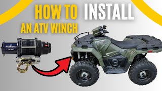 How To Install A Winch On A Polaris Sportsman [upl. by Margalit]