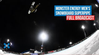 Monster Energy Men’s Snowboard SuperPipe FULL COMPETITION  X Games Aspen 2022 [upl. by Arimak745]