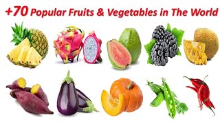 Fruits and Vegetables  Learn Fruits and Vegetables in English  Fruits and Vegetables Vocabulary [upl. by Leunad]