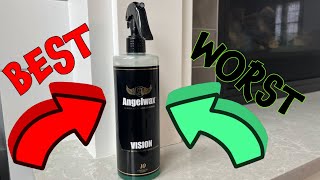 The BEST and WORST Glass Cleaner Angelwax Vision [upl. by Etnad]