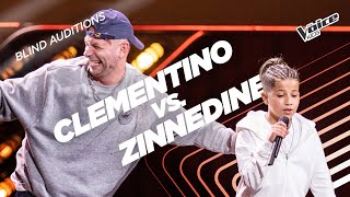 Zinnedine sfida Clementino in un freestyle  The Voice Kids Italy  Blind Auditions [upl. by Lorolla]