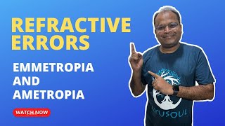 Emmetropia amp Ammetropia Different types of Refractive Errors Explained in Hindi [upl. by Janka]