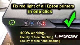 Epson L3250 L3215 L3216 L3210 Red Light Blinking Solution  How To Reset Epson L3250 Printer [upl. by Bonina423]