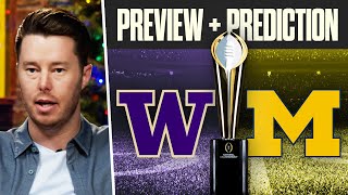 Michigan vs Washington Preview Prediction amp Bets  2024 National Championship [upl. by Notnel]