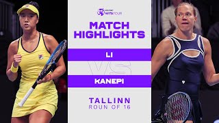 Ann Li vs Kaia Kanepi  2022 Tallinn Round of 16  WTA Match Highlights [upl. by Nora792]