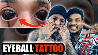 India s first eye 👁️ball tattoo vlog ganeshtattoo eyeballtattoo eyes [upl. by Ibob264]