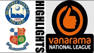 Wealdstone FC 32 Braintree Town Highlights amp Goals  National League 20242025 [upl. by Akimahc]