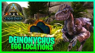 Ark Fjordur  Deinonychus NestEgg Locations [upl. by Lombardi608]