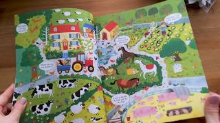 On The Farm Book amp Jigsaw  Usborne [upl. by Mickelson239]