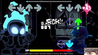 FNF Indie Cross Sans  Bad Time Nightmare 4k [upl. by Esnohpla]