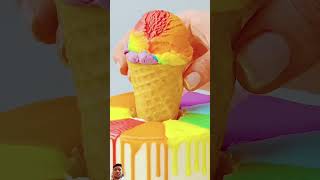 Ice cream cake icecream cake satisfying chocolate soyummy satisfyingvideo short feed kidscct [upl. by Kilroy]