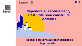 Répondre en ligne au recensement de la population [upl. by Esihcoc109]