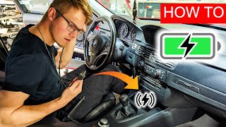 BMW E90 Wireless Charger HOW TO install [upl. by Chuah]