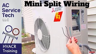 Wiring a Mini Split System Step by Step [upl. by Calli]