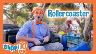 BLIPPI’S TOP TEN AMUSEMENT PARKS  Blippi  Educational Songs For Kids Inclusive Explorers [upl. by Yawnoc]