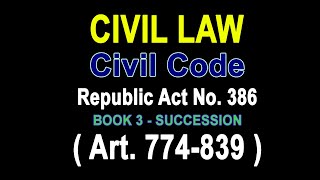 Audio Codal Civil Code  Philippines Part 2 Book 3 audiocodal succession law [upl. by Sivi]