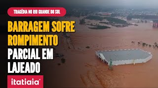 BARRAGEM DE HIDRELÉTRICA SOFRE ROMPIMENTO PARCIAL DEVIDO AO TEMPORAL NO RS [upl. by Aitrop33]