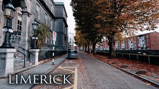 Walking amidst the Autumn Colors of Limerick Ireland  City Ambience [upl. by Bick]