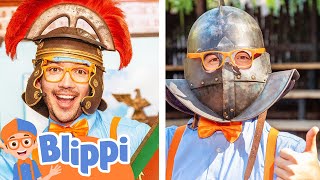 Blippi Becomes a Gladiator Educational Videos for Kids and Families [upl. by Crabb]