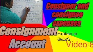 Consignment Account BComampinterconsignor consignee expenses Unsold stock valuation [upl. by Leiru]