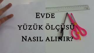 Yüzük ölçüsü nasıl alınır  evde yüzük ölçüsü alma evdeyüzükölçüsüalma yüzükölçüsüalma yüzük [upl. by Neerhtak453]