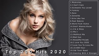 Top 200 Hits 2019 2020  Top Popular Playlist  New Pop Songs 2020 [upl. by Sidell172]