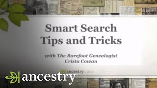 Smart Search Tips amp Tricks Part 1  Ancestry [upl. by Oretos]