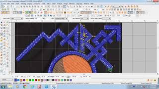Jinyu Embroidery Machine Dahao EmCAD embroidery digitizing design software tutorial 2 [upl. by Soisanahta]