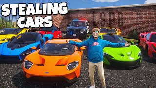 Stealing Cars Back From Cops in GTA RP [upl. by Ester409]