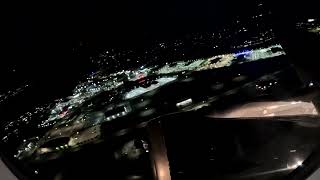 Allegiant A319 Raiders livery takeoff from Laredo International Airport  Night flight [upl. by Yrekcaz]