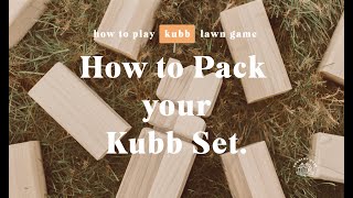 How to pack your Kubb set [upl. by Aicenaj]