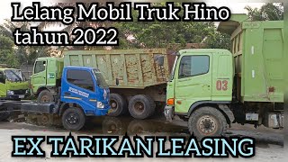 Lelang Mobil Truk Hino EX tarikan leasing tahun 2022 lelangmobil mobiltruk [upl. by Mia]