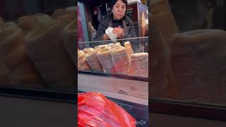 TrdelnikChimney cones prague travel trending food dessert viralvideo viralshorts trdelnik [upl. by Enrol]