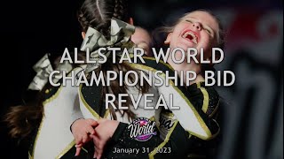 January 31 2023  Allstar World Championship Bid Reveal [upl. by Bej]