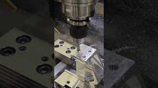 LinuxCNC rigid tapping M10x125 in 7050 aluminum [upl. by Atalayah630]