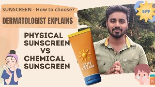 Physical Sunscreen Vs Chemical Sunscreen Tamil  Dermatologist Explanation sunscreen skincare [upl. by Jovi385]