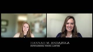 2024 Outstanding Young Lawyer Hannah M Andazola [upl. by Doggett412]