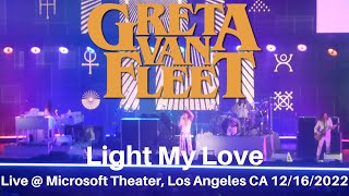 Greta Van Fleet  Light My Love LIVE  SOLD OUT Microsoft Theater Los Angeles CA 12162022 [upl. by Omarr]