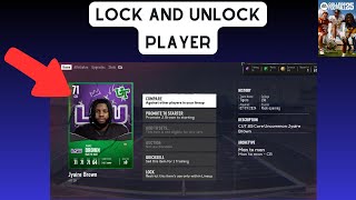 How to Lock and unlock Player in College Football 25 [upl. by Delilah]