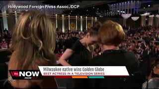 Milwaukee native Rachel Brosnahan wins Golden Globe for Best Actress [upl. by Gabrielli]