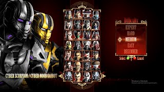 Mortal Kombat 9  Cyber Scorpion amp Cyber Noob [upl. by Frymire]