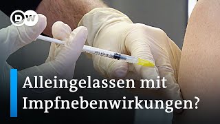 CoronaImpfung Geschädigte berichten von mangelnder Unterstützung  DW Nachtichten [upl. by Ocer957]