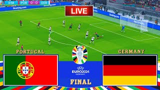 PORTUGAL vs GERMANY  UEFA EURO 2024  Live  Football Match  PES 21 [upl. by Awuhsoj]