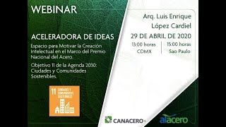 Webinar CANACERO  ACELERADORA DE IDEAS [upl. by Jer]